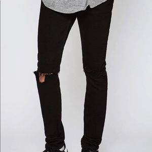 Pacsun distressed denim black